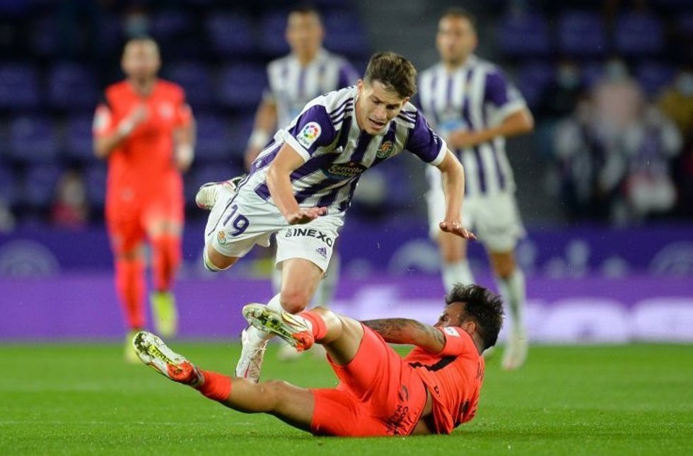 Málaga y Valladolid empatan a uno en el Nuevo José Zorrilla