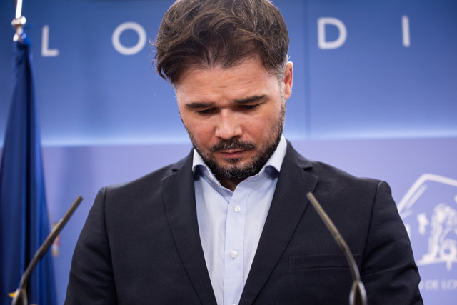 El portavoz de ERC en el Congreso, Gabriel Rufián