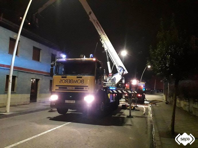 Imagen de los bomberos.