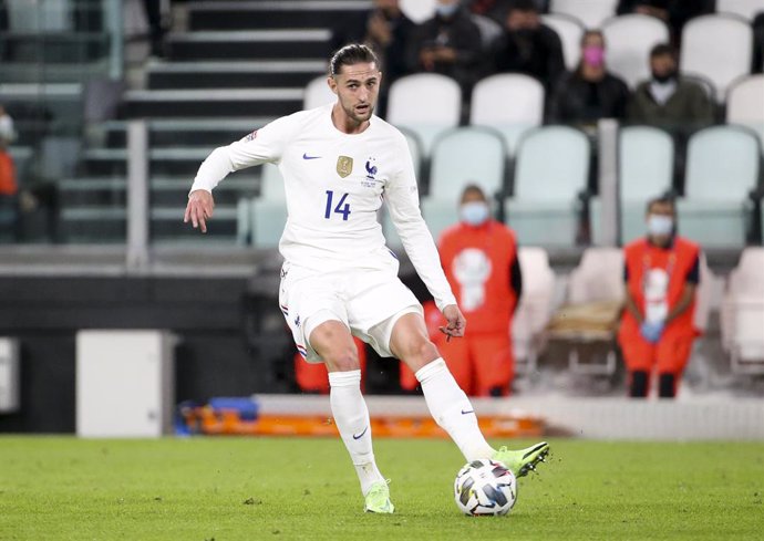 Adrien Rabiot of France during the UEFA Nations League, Semi-final football match between Belgium and France on October 7, 2021 at Allianz Stadium in Turin, Italy - Photo Jean Catuffe / DPPI