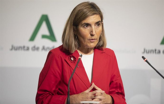 La consejera de Empleo, Formación y Trabajo Autónomo de la Junta de Andalucía, Rocío Blanco, en una foto de archivo.