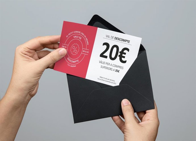 Imagen de los vales de compra de la campaña de PalmaActiva.