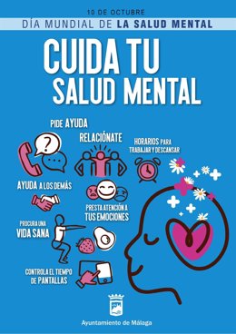 Cartel 'Cuida tu salud mental'