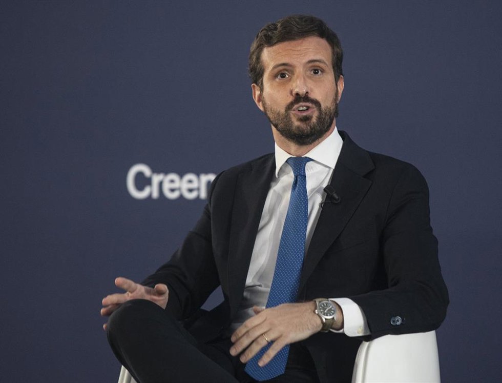 El presidente del PP, Pablo Casado.