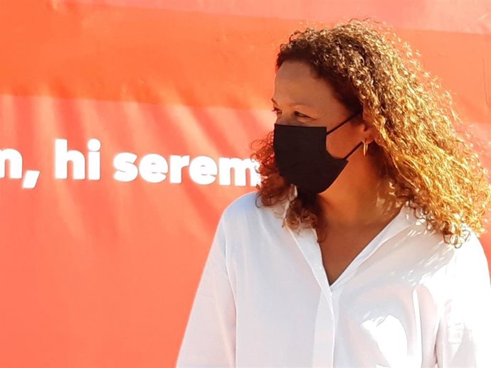 Catalina Cladera en el acto de presentación de su precandidatura a la Secretaría General de la Federación Socialista de Mallorca.