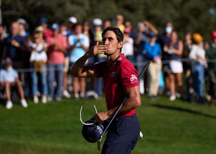 El golfista español Rafa Cabrera-Bello en el Acciona Open de España