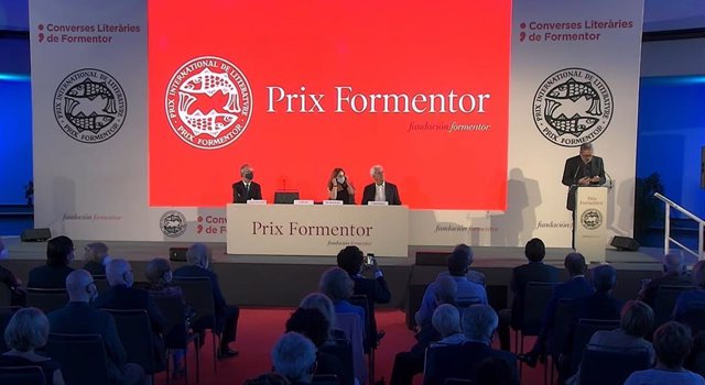 Ceremonia de entrega del Prix Formentor 2021 al escritor argentino César Aira. En el Hotel Sevilla Barceló Renacimiento