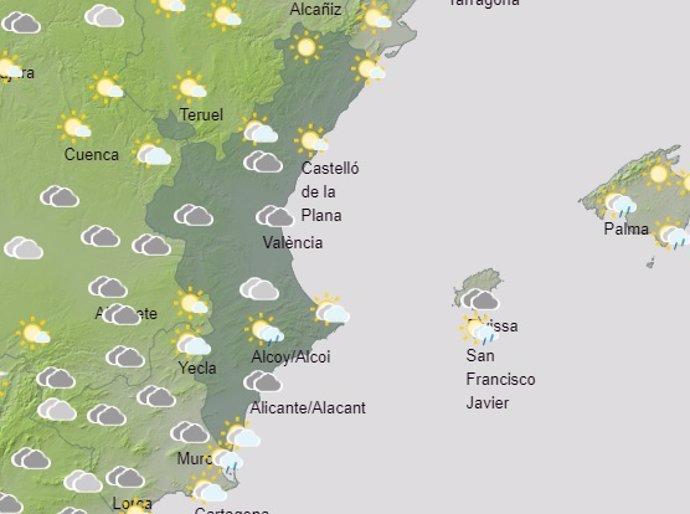 Predicción del tiempo para este domingo 10 de octubre