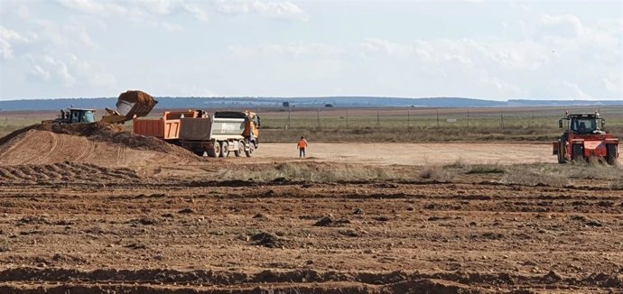 Obras en el Aeropuerto de Teruel.