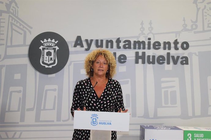 La presidenta del Grupo Popular en el Ayuntamiento de Huelva, Pilar Marín.