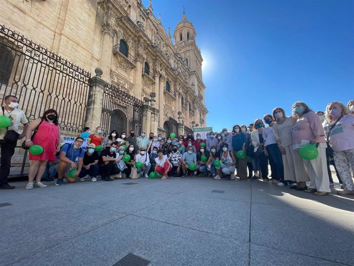 Marcha solidaria organizada en Jaén por el Día Mundial de la Salud Mental.