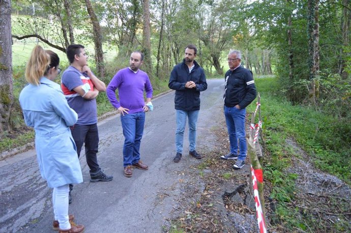 Queipo en la AS-333.