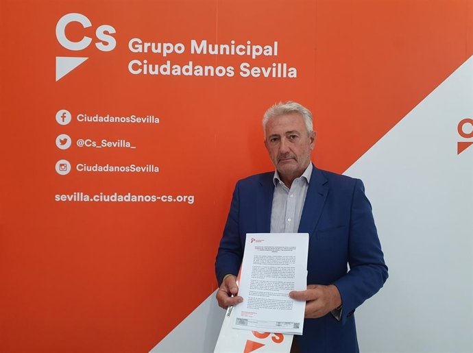 El portavoz adjunto de Cs en el Ayuntamiento de Sevilla, Miguel Ángel Aumesquet.