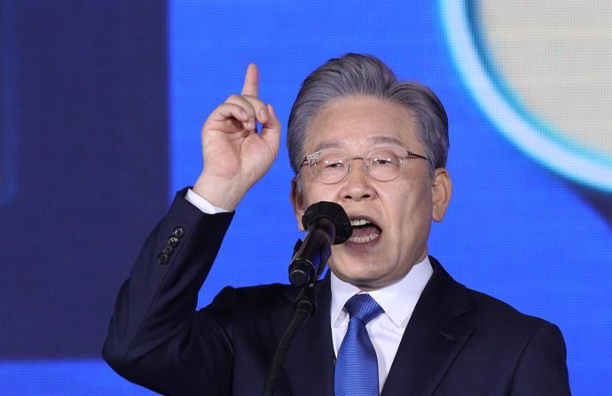El candidato presidencial surcoreano Lee Jae Myung