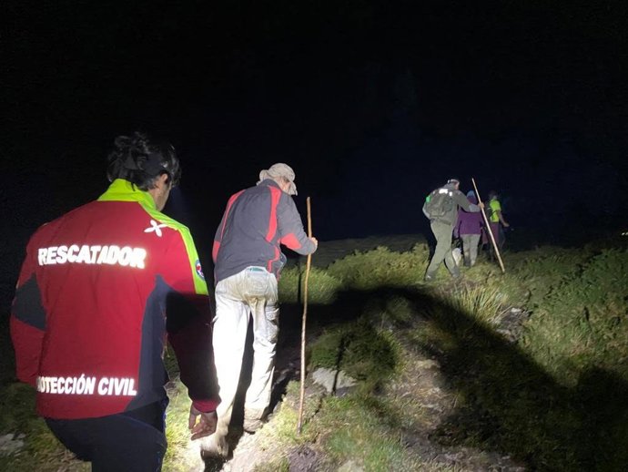 Rescate de los senderistas