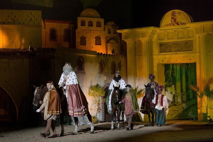 Una escena de la anterior representación del Auto de los Reyes Magos de El Viso.