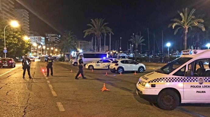 Dispositivo de la Policía Local de Palma.