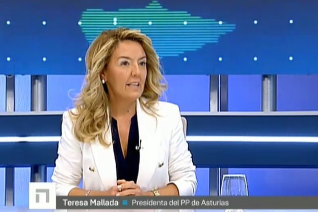 La presidenta del PP de Asturias, Teresa Mallada