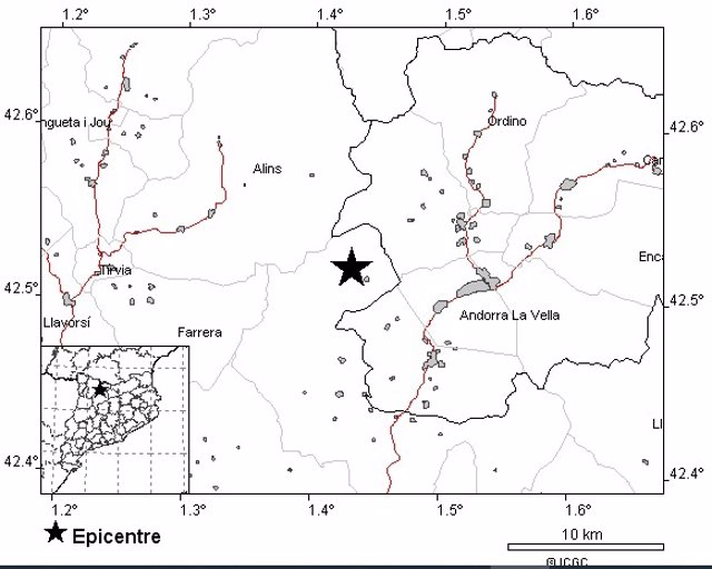 Sisme de magnitud 3,6 a l'Alt Urgell