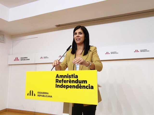 La secretaria general adjunta y portavoz de ERC, Marta Vilalta.