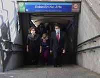 Nuevas pinturas llegan a la Estación del Arte de Metro para seguir dando "un respiro artístico a la rutina del viajero"