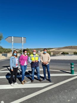 Visita a la nueva glorieta.