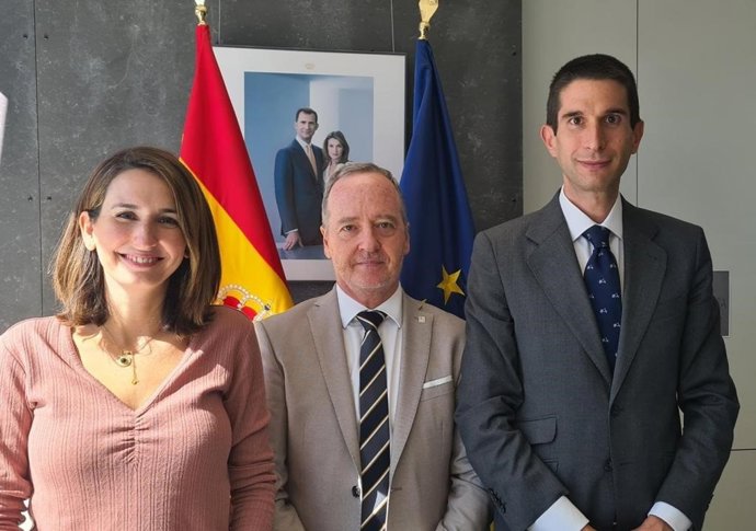 El concejal Ramón Lasaosa tras la reunión mantenida en Madrid