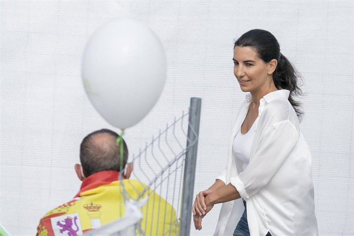 La portavoz de Vox en la Asamblea de Madrid, Rocío Monasterio, en el evento Viva 21, en IFEMA, a 10 de octubre de 2021