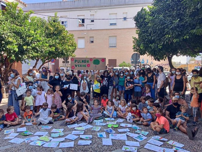 Movilización en demanda de la zona verde