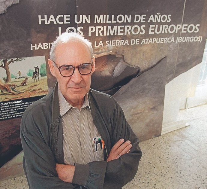El paleontólogo Emiliano Aguirre en una imagen de archivo