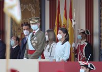 12 de octubre | Directo: Los Reyes celebran una recepción con el Gobierno en pleno salvo Garzón, Castells y Maroto