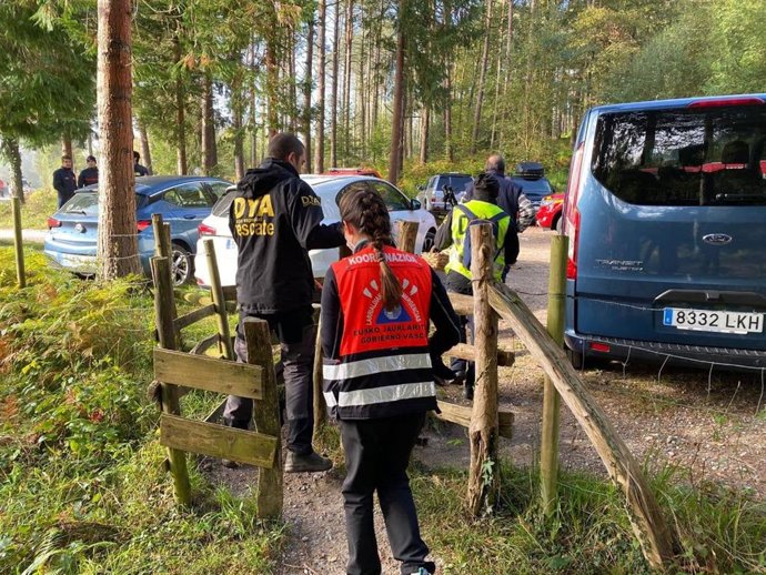 Dispositivo de búsqueda en Aramaio (Álava)