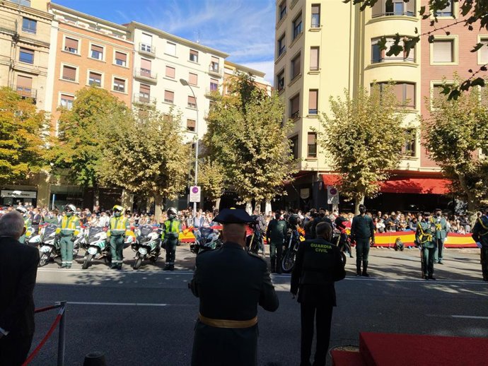 Acto de la Guardia Civil en Pamplona.