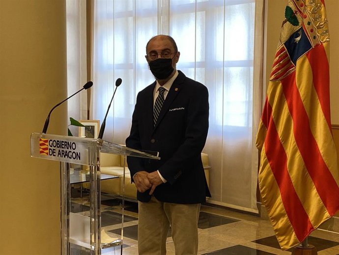 El presidente del Gobierno de Aragón, Javier Lambán.