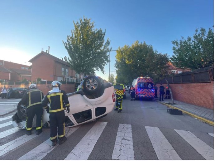 Una mujer de 52 años ha resultado herida tras perder el control del vehículo que conducía en Mejorada del Campo.
