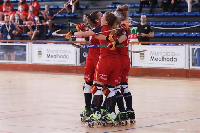 La selección española femenina de hockey patines
