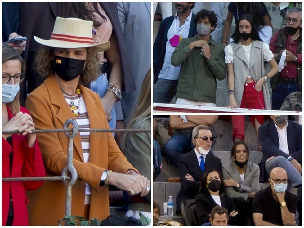 La Infanta Elena, Victoria Federica con Tomás Páramo y José Ortega Cano con Gloria Camila, entre los rostros conocidos que acudieron a la madrileña plaza de Las Ventas