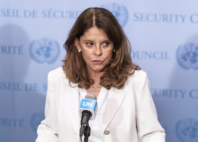 Archivo - La vicepresidenta y ministra de Exteriores de Colombia, Marta Lucía Ramírez