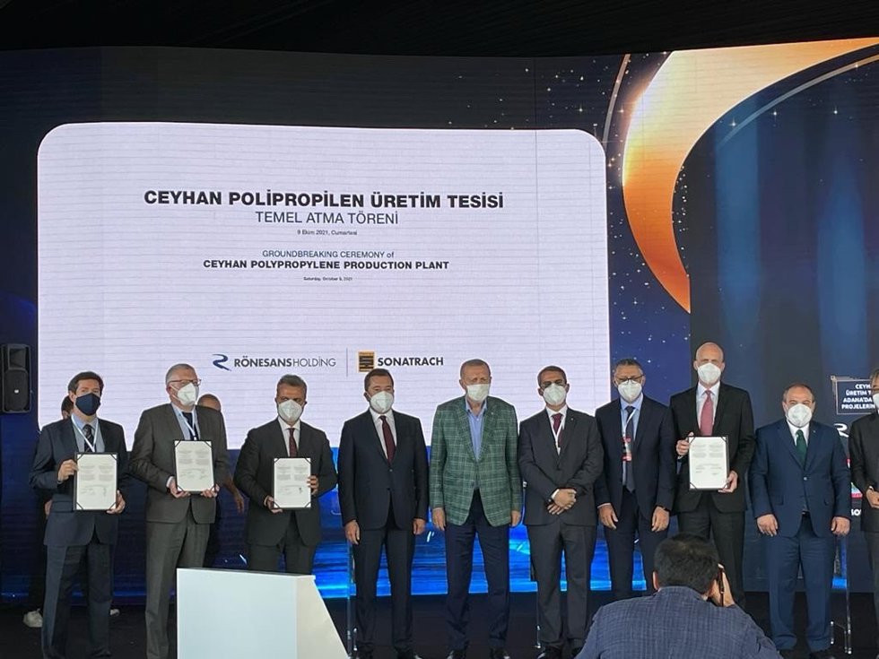 Acto de puesta de la primera piedra del proyecto de Tecnicas Reunidas en Turquia
