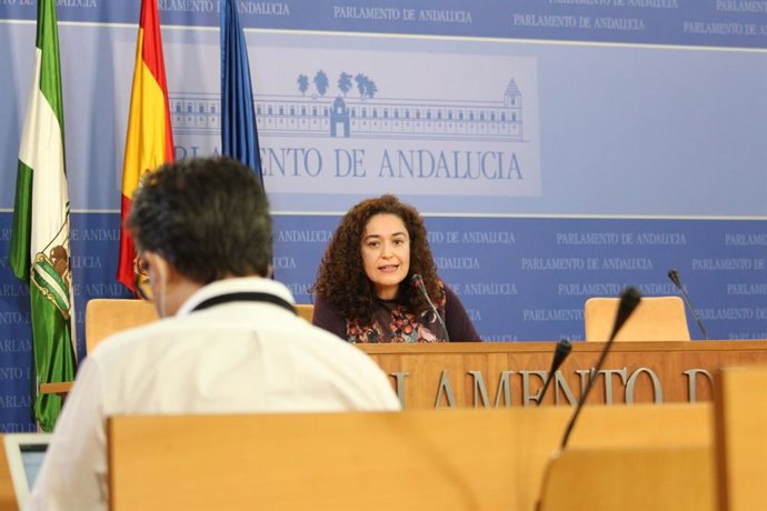 La portavoz de Unidas Podemos por Andalucía en el Parlamento de Andalucía, Inmaculada Nieto, en una foto de archivo.