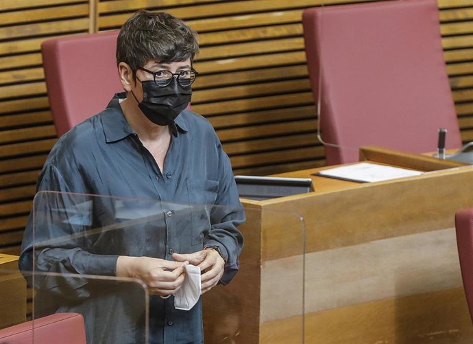 La portavoz del grupo parlamentario Unides Podem, Pilar Lima