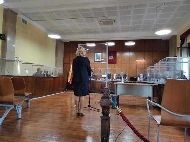 La acusada durante el juicio