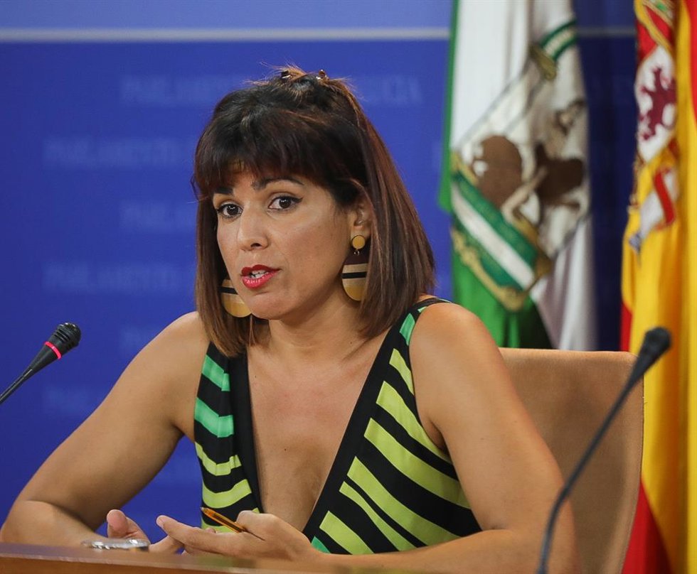 Archivo - La portavoz de Adelante Andalucía, Teresa Rodríguez, en una imagen de 8 de septiembre.