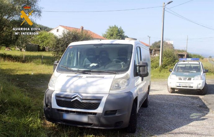 Furgioneta sustraida en el robo