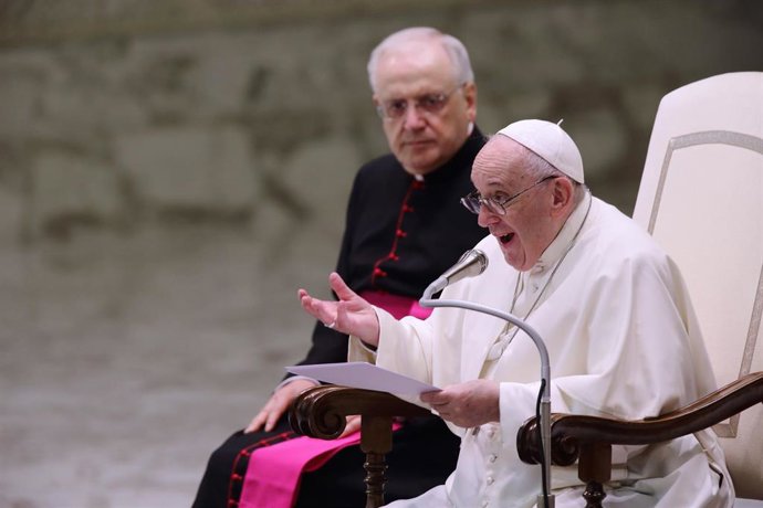 El Papa durante una de las Audiencias Generales