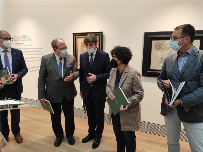 Presentación de la muestra temporal de arte contemporáneo '50 Obras maestras de la colección Abanca' en el Museo de Bellas Artes de Asturias.