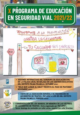 Más de 1.000 niños y adolescentes participan en programa de educación en seguridad vial en barrio Palma-Palmilla