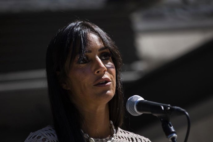 Archivo - La vicealcaldesa de Madrid, Begoña Villacís, interviene durante una visita a la junta municipal del distrito de Retiro, a 3 de septiembre de 2021, en Madrid (España).