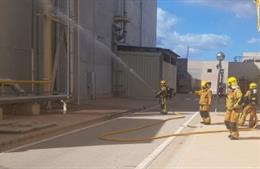 Endesa realiza un simulacro de incendio por escape de gas en la central de Cas Tresorer.