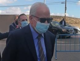 El exvicepresidente del Gobierno Alfonso Guerra en una visita a Alicante.